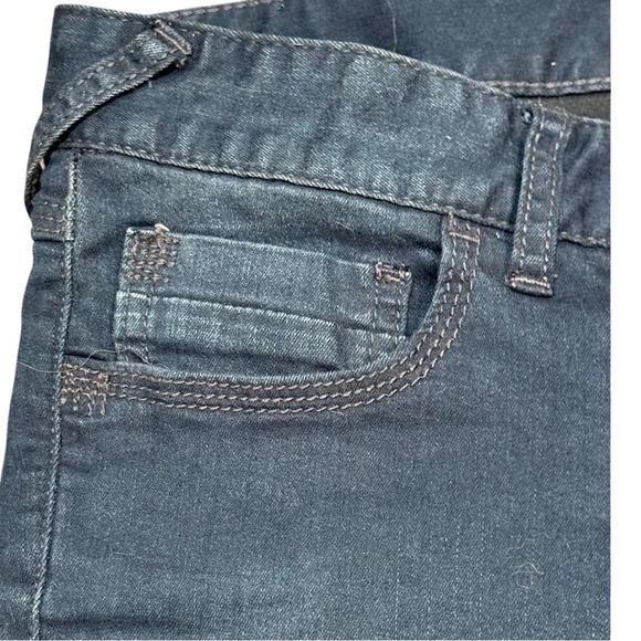 All Saints Grace Biker Cropped Jeans Black SZ 26 - Picture 3 of 6